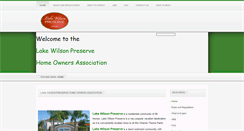 Desktop Screenshot of lakewilsonpreservehoa.com